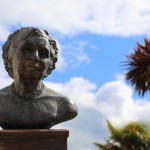 Agatha Christie Büste in Torquay, www.anitaaufreisen.at